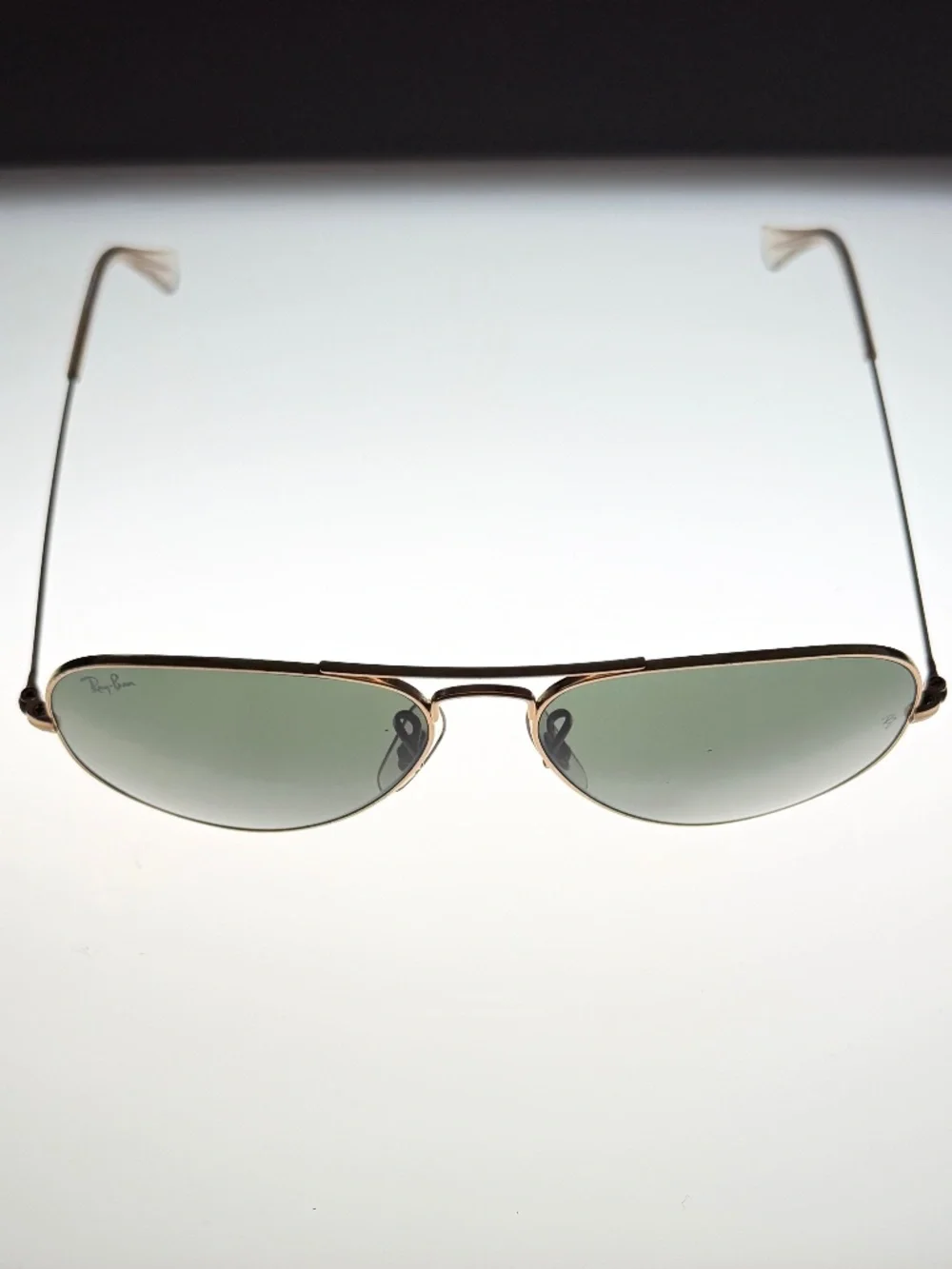 Ray-Ban~Aviator Classic~RB3025~Gold Frame:Green Lenses~Size 55-14
